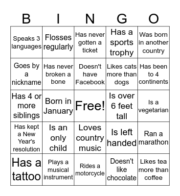 Bingo Card