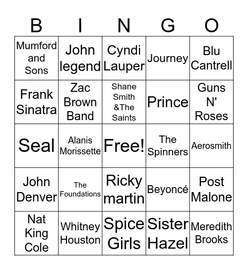 TD & T BINGO Card