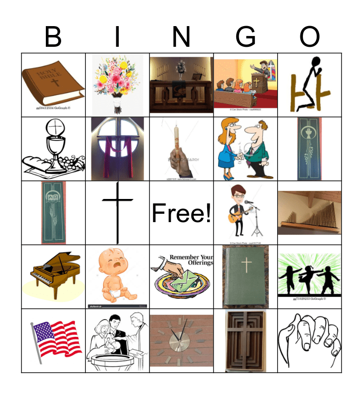 Worship Bingo Card