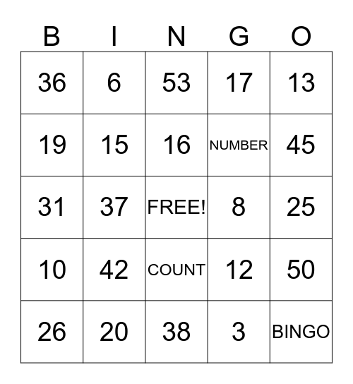 RELO Bingo Card