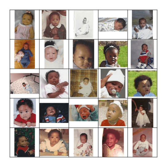 Name that Baby! Bingo Card