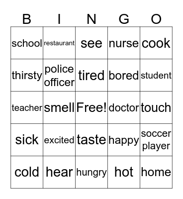 2A U1&2 Bingo Card