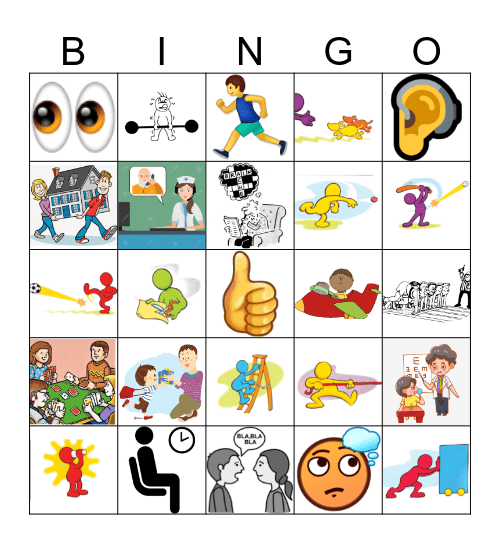 Common verbs Bingo Card