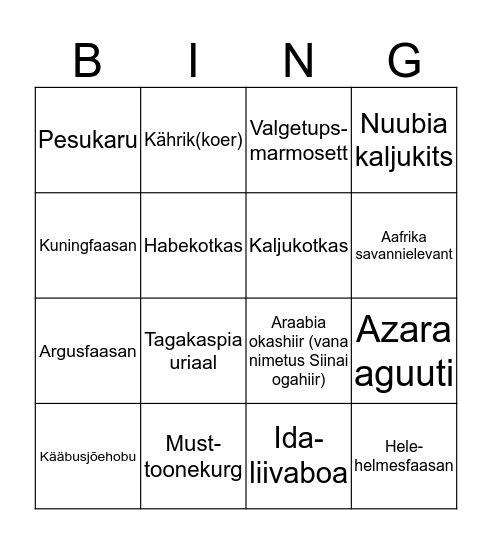 LOOMABINGO Card
