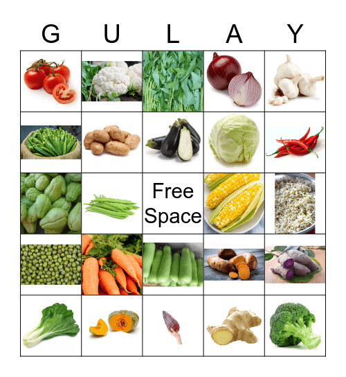 Bing-Gulay Bingo Card