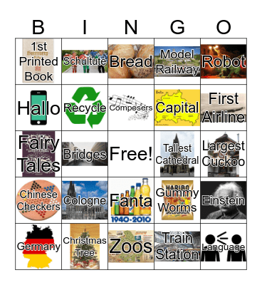 Germany Bingo Card