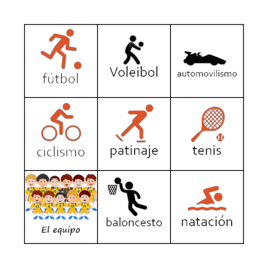 LOS DEPORTES Bingo Card