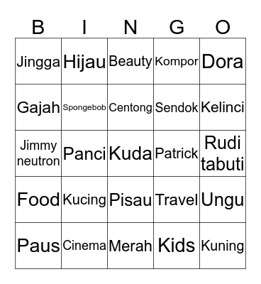 Food Bingo Cards - Page 157