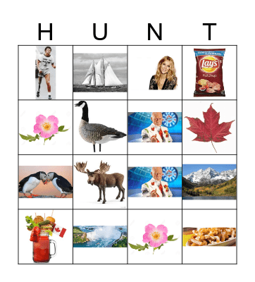 Canadian Scavenger Hunt Bingo Card