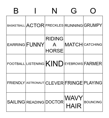 BINGO!! Bingo Card