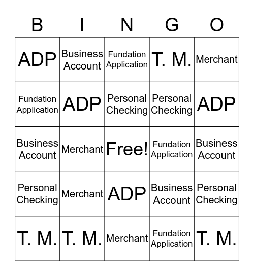 July Jump Start Bingo Card