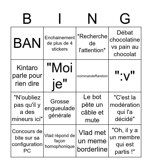 Sur Ouest Fur BINGO Card