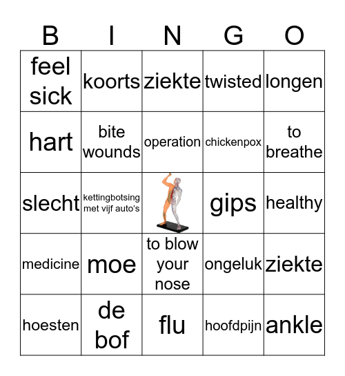 Dutch-English Bingo Card