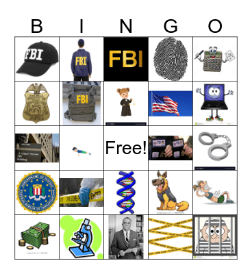 FBI Bingo Card