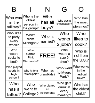 PINK DIAMOND BINGO Card