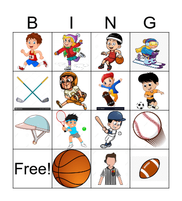 SPORTS! Bingo Card