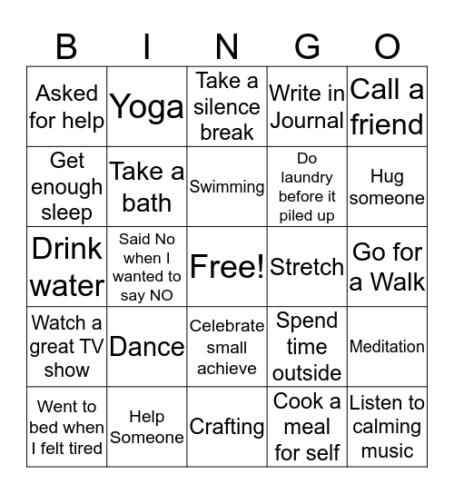 AmeriKare BINGO Card