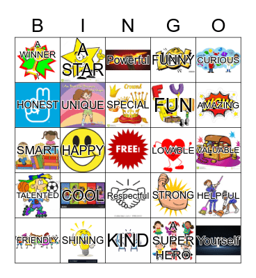 YOU ARE Bingo Card