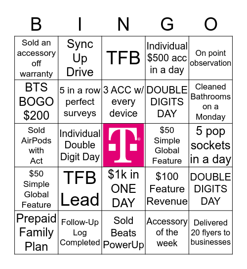 FLOTOWN BINGO Card