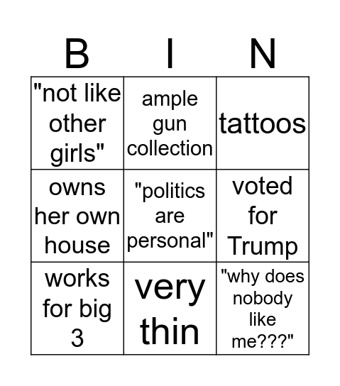 farbeyondthesun Bingo Card