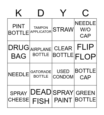 LOW TIDE BINGO Card