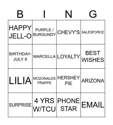 Marcella Ortiz Bingo Card