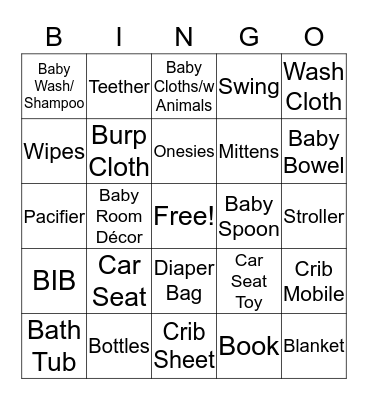 Gio's Gift Bingo  Bingo Card