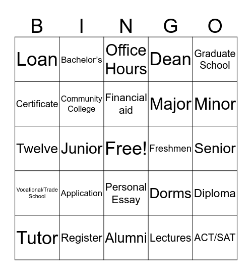 ATS Bingo! Bingo Card