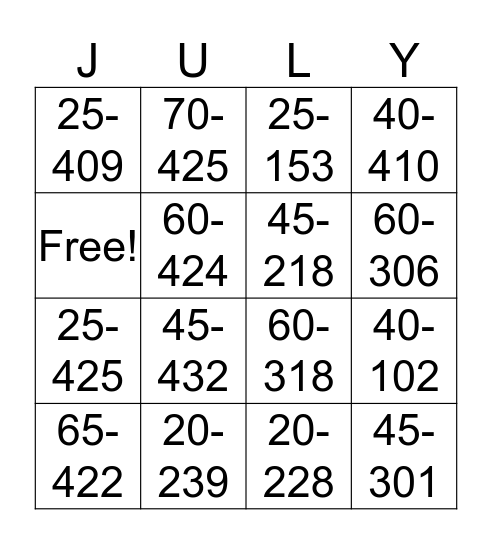 Villa Siena Leasing Bingo Card