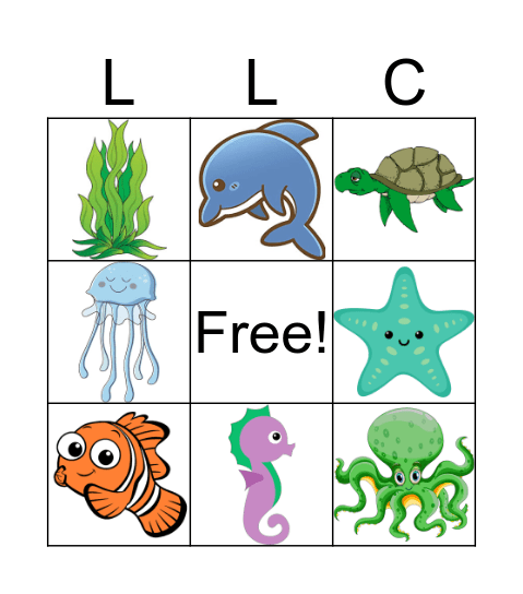 OCEAN BINGO Card