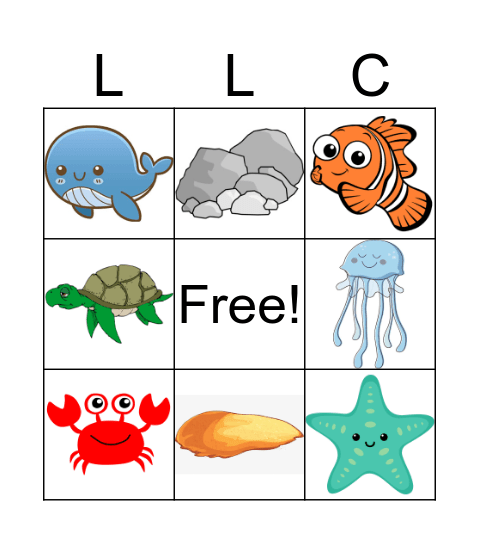 OCEAN BINGO Card