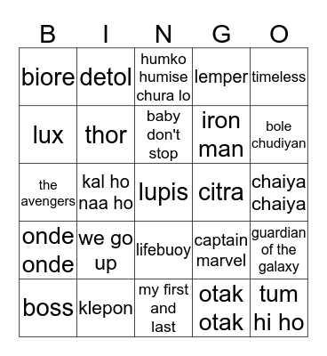 bingo berhadiah Bingo Card