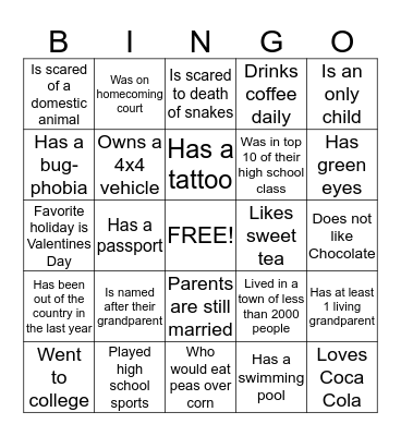 SMIFCU Bingo Card