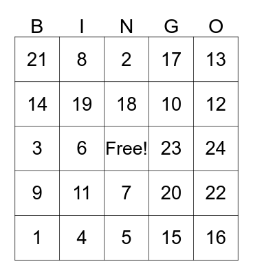 Pizza Ranch Wellness Bingo Card