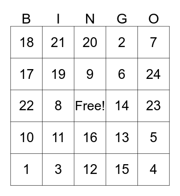 Pizza Ranch Wellness Bingo Card