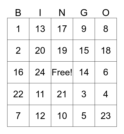 Pizza Ranch Wellness Bingo Card