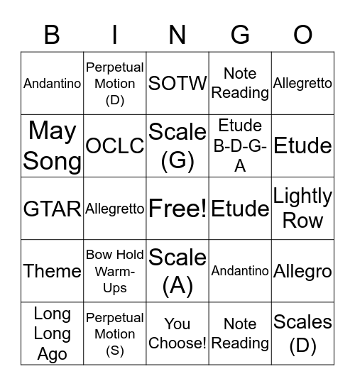 Athelia (Through Etude) Bingo Card