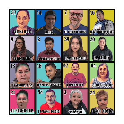 AP SPECIALTIES LOTERIA Bingo Card