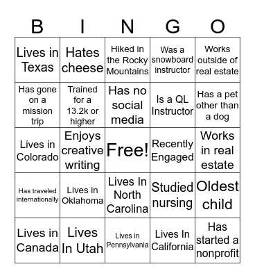 Quantum Leap Summit Bingo Card