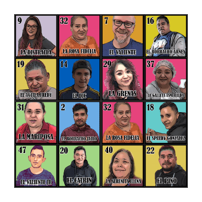 AP SPECIALTIES LOTERIA Bingo Card