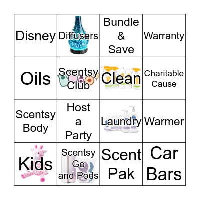 Scentsy Bingo Card