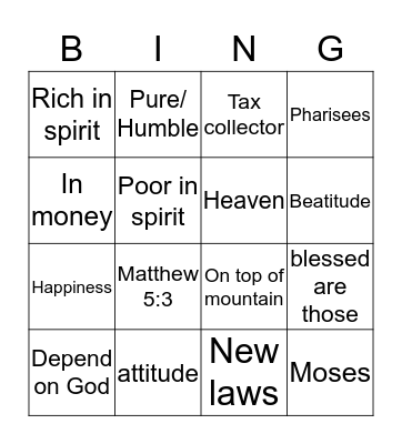 Bingo Card