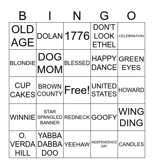 Happy Birthday 2019 Bingo Card