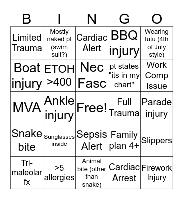BANG! BOOM! POW! BINGO Card