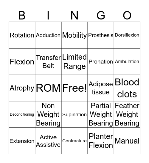 ROM Bingo Card