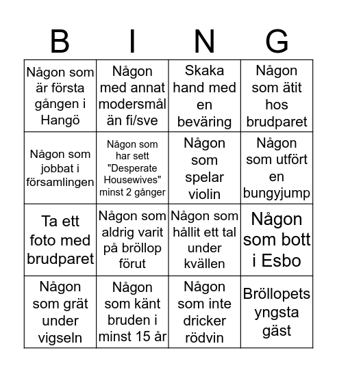 #kallström19 bingo Card