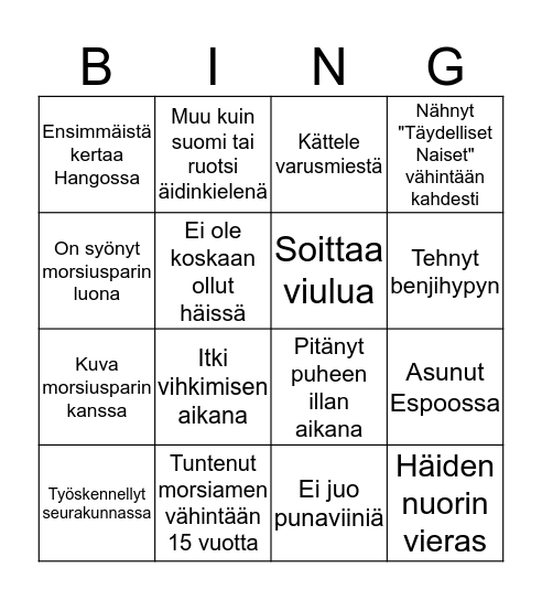 #kallström19 bingo Card