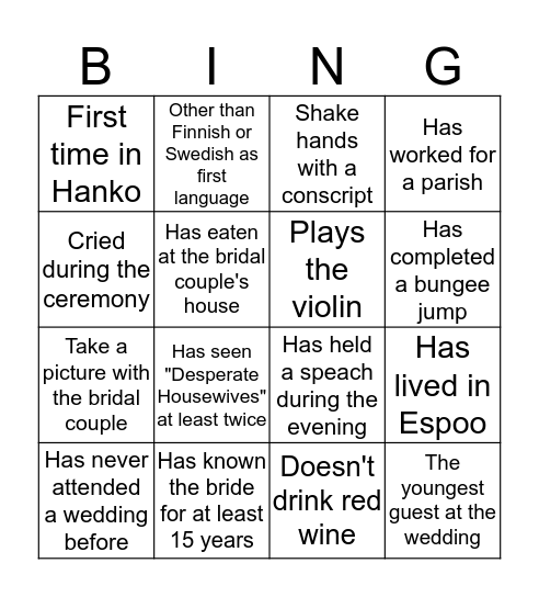 #kallström19 bingo Card