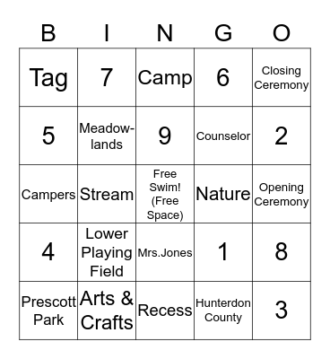 Winnewald Bingo ! Bingo Card