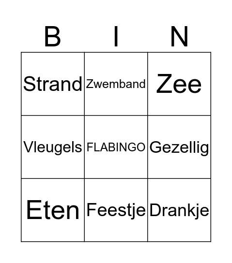 Fla-BINGO Card
